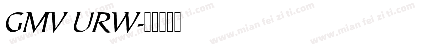 GMV URW字体转换
